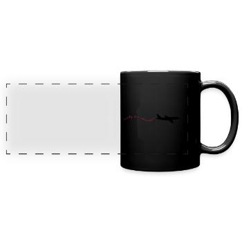 readyforadventure - Full Colour Panoramic Mug - black - Front