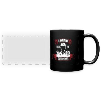Engineer industrial engineer mechanical engineering - Full Colour Panoramic Mug - black - Front