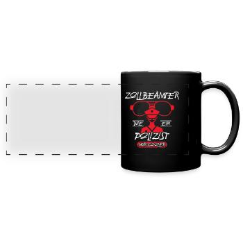 Zoll Zollbeamter Geschenk Zollamt nur cooler - Panorama-Tasse farbig - Schwarz - Vorne