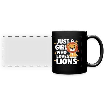 Lion Lion Animal Africa - Full Colour Panoramic Mug - black - Front