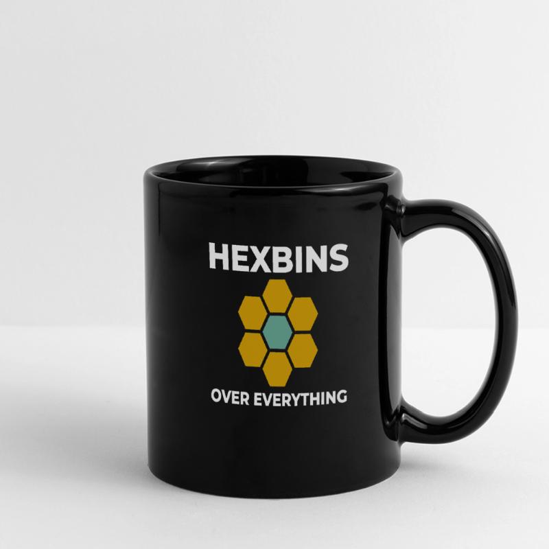 Hexbins Data Visualization GIS Mapping Spatial Full Colour Panoramic Mug