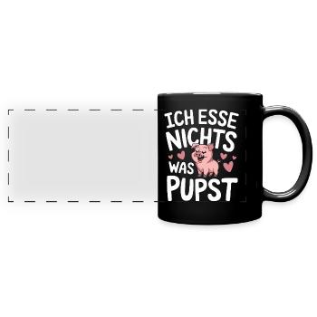 Pig Animal - Full Colour Panoramic Mug - black - Front