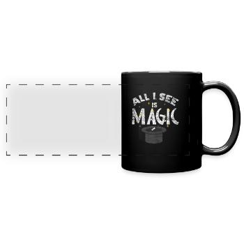 Magic magician - Full Colour Panoramic Mug - black - Front