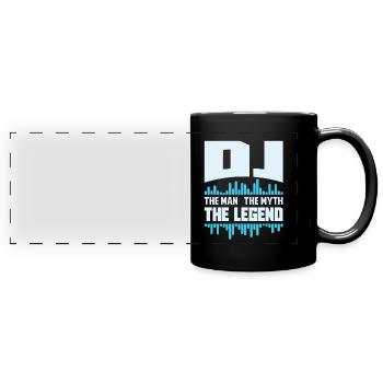 DJ - Full Colour Panoramic Mug - black - Front