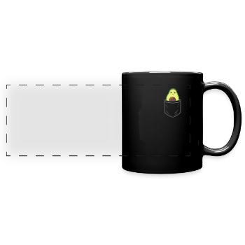 Avocado Halloween Costume Funny Avocados - Full Colour Panoramic Mug - black - Front