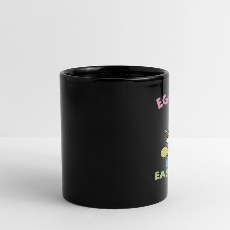 cute cats for easter with easter eggs cat Full Colour Panoramic Mug