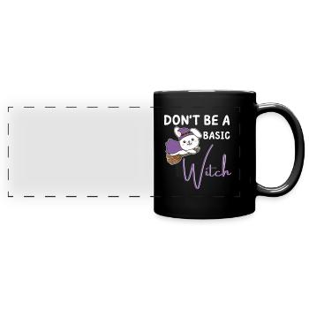 Les sorcières d’Halloween ne sont pas une sorcière de base - Mug panoramique uni - noir - Devant