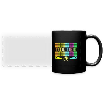 Flipper - Panorama-Tasse farbig - Schwarz - Vorne