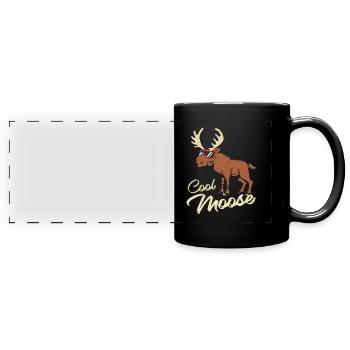 Elk - Full Colour Panoramic Mug - black - Front
