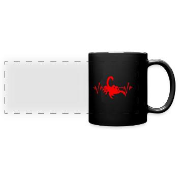 Scorpion - Mug panoramique uni - noir - Devant