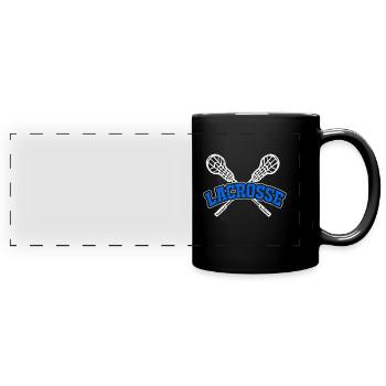 Lacrosse - Full Colour Panoramic Mug - black - Front