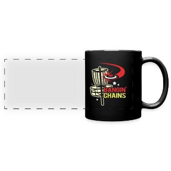 Frisbee Golf Disc disque de lancer de golf Ultimate Frolf - Mug panoramique uni - noir - Devant