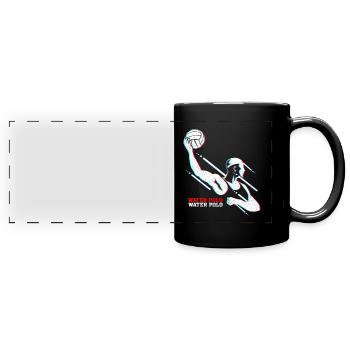 water polo - Full Colour Panoramic Mug - black - Front