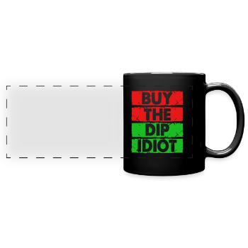 stock exchange - Full Colour Panoramic Mug - black - Front