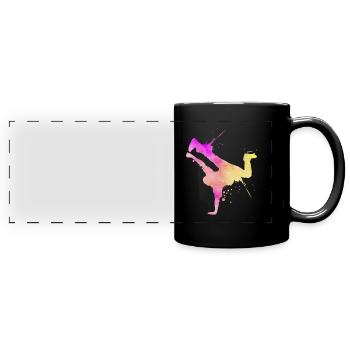 Breakdance Street Art Breakdancer Hip Hop - Mug panoramique uni - noir - Devant