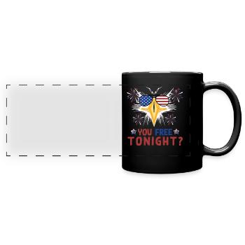 Eagle Independence Day July 4 - Full Colour Panoramic Mug - black - Front