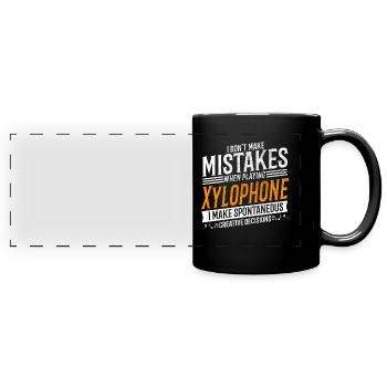 Xylophone Music Lover Creative Xylophone Player - Full Colour Panoramic Mug - black - Front