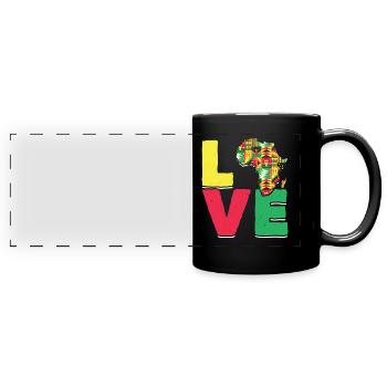 Love Africa Black Pride African - Full Colour Panoramic Mug - black - Front