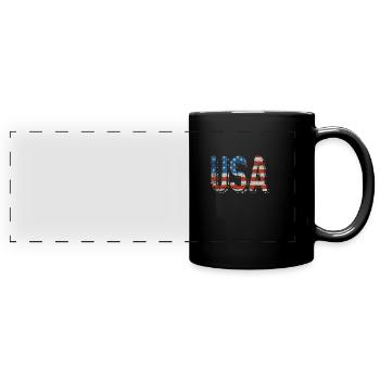 United States - Full Colour Panoramic Mug - black - Front