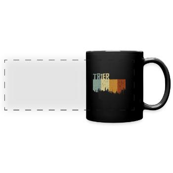 Trier - Panorama-Tasse farbig - Schwarz - Vorne