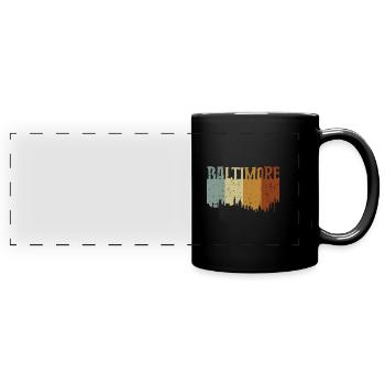 Baltimore Maryland - Full Colour Panoramic Mug - black - Front