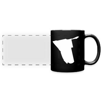 Namibia map flag - Full Colour Panoramic Mug - black - Front