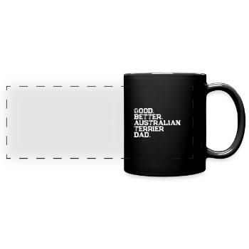 Terrier australien - Mug panoramique uni - noir - Devant
