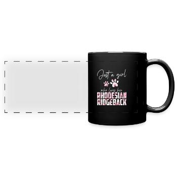 Rhodesian Ridgeback - Mug panoramique uni - noir - Devant