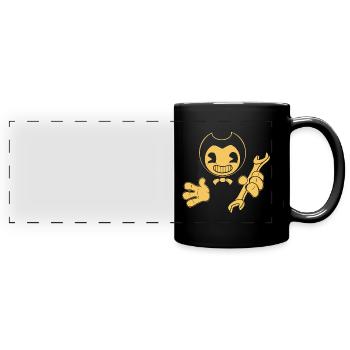 Bendy Repairman - Panorama-Tasse farbig - Schwarz - Vorne