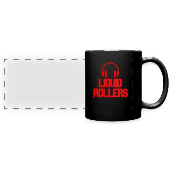 Drum And Bass Liquid Rollers - Panorama-Tasse farbig - Schwarz - Vorne