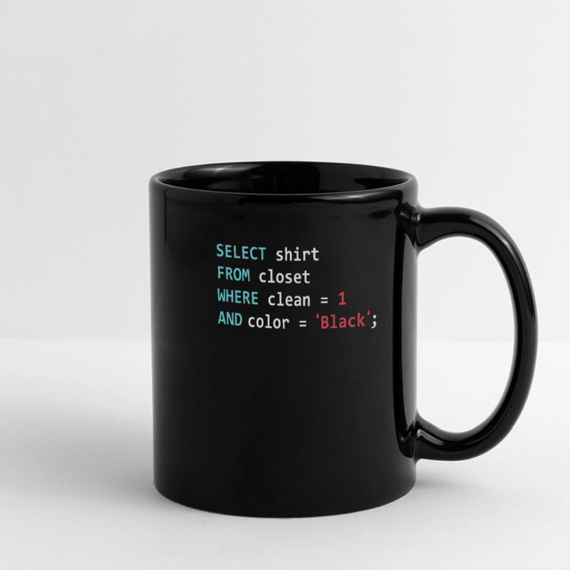 Programmer Database Funny SQL Query Full Colour Panoramic Mug