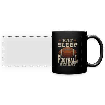 American football - Full Colour Panoramic Mug - black - Front