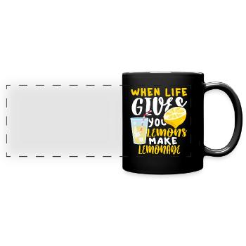 lemon - Full Colour Panoramic Mug - black - Front