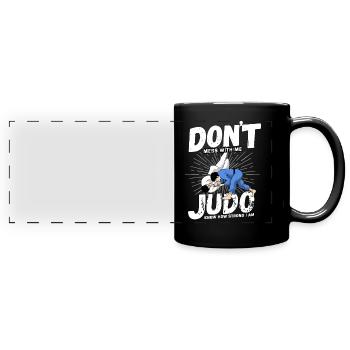 Judo - Panorama-Tasse farbig - Schwarz - Vorne