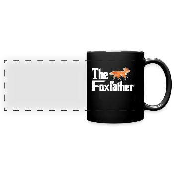 Fuchs - Panorama-Tasse farbig - Schwarz - Vorne