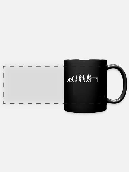 Ping-Pong - Panorama-Tasse farbig - Schwarz