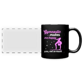 Gymnastics - Full Colour Panoramic Mug - black - Front