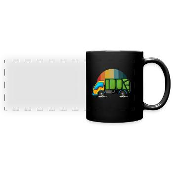 Garbage Man Cadeau Garbage Collection Waste Profession - Mug panoramique uni - noir - Devant