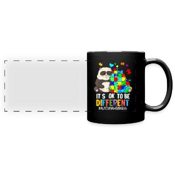 Autism - Full Colour Panoramic Mug - black - Front