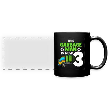 Garbage Man Cadeau Garbage Collection Waste Profession - Mug panoramique uni - noir - Devant