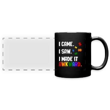 Autism - Full Colour Panoramic Mug - black - Front
