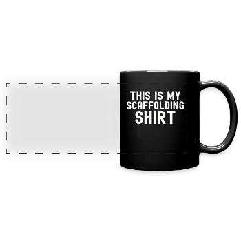 Cadeau d’un échafaudage d’un directeur de la construction - Mug panoramique uni - noir - Devant