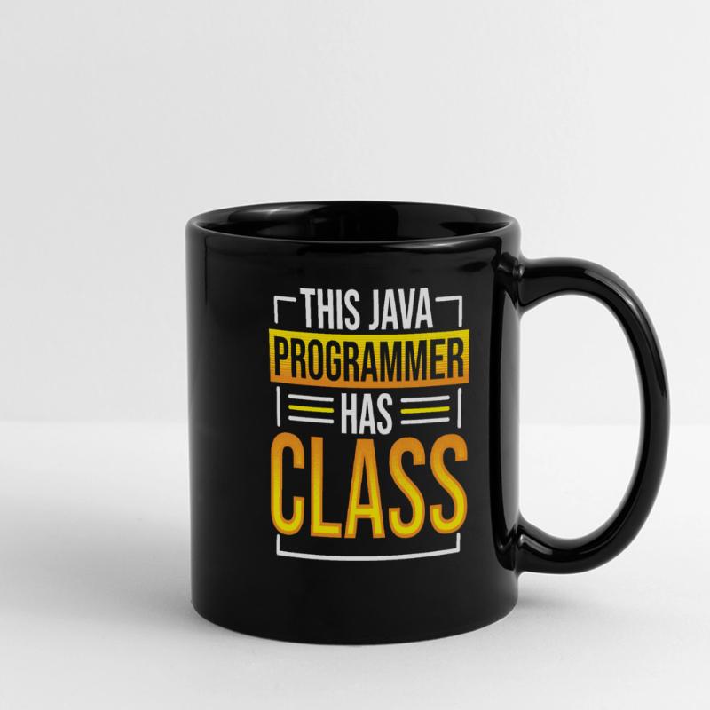 This Java Programmer has Class Programming Coding Panorama-Tasse farbig