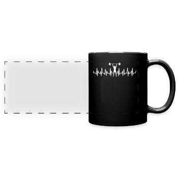 T-shirt de gymnastique drôle de remise en forme Gym d’entraînement - Mug panoramique uni - noir - Devant