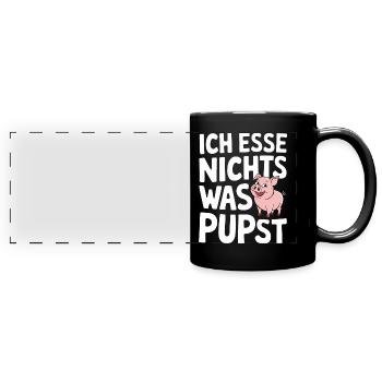 Pig Animal - Full Colour Panoramic Mug - black - Front