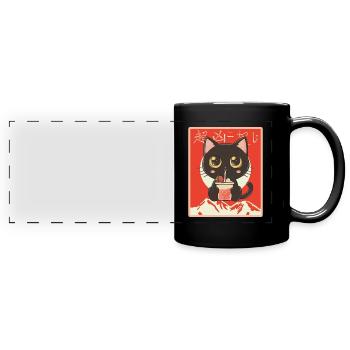 Thé à bulles Boba BubbleTea Kawaii Japan Tea Kpop - Mug panoramique uni - noir - Devant