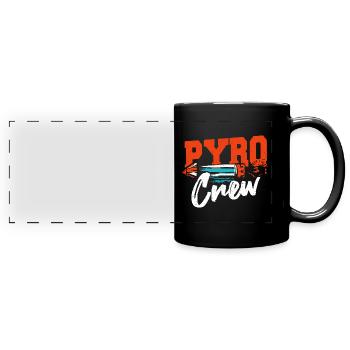 Fire Marshal Chief Pyromaniac Pyro Crew - Full Colour Panoramic Mug - black - Front