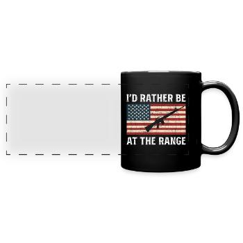 2nd Amendment Rights I'd Rather - Full Colour Panoramic Mug - black - Front