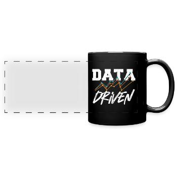 Datengesteuerter Befehl für Data Science Collector - Panorama-Tasse farbig - Schwarz - Vorne