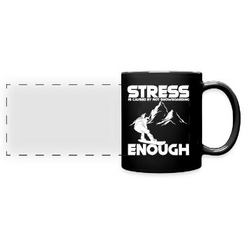 Snowboard Snowboarder Snowboarden Apres Ski Sport - Panorama-Tasse farbig - Schwarz - Vorne